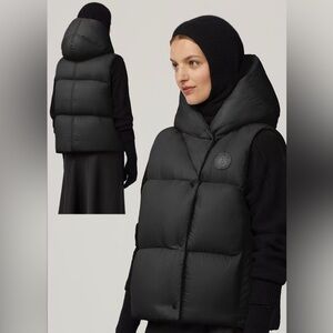 Canada Goose Women's Black Hooded Vest